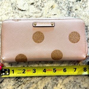 Kate Spade Light Pink Zipper Wallet